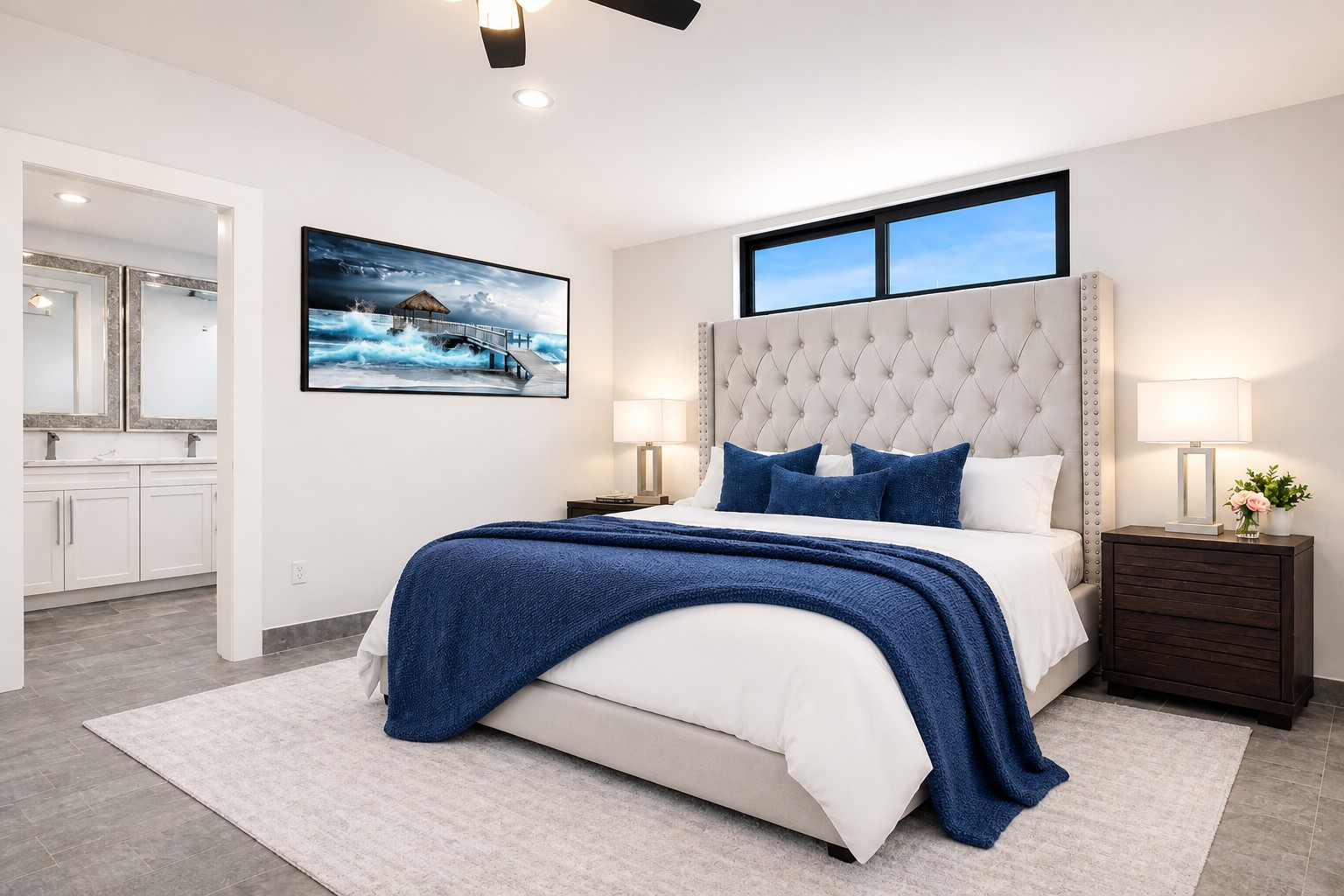 Bedroom 2 ocean view king suite with ensuite bath
